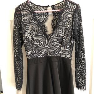 Lace mini dress
